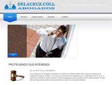 Tablet Screenshot of delacruzcoll.net